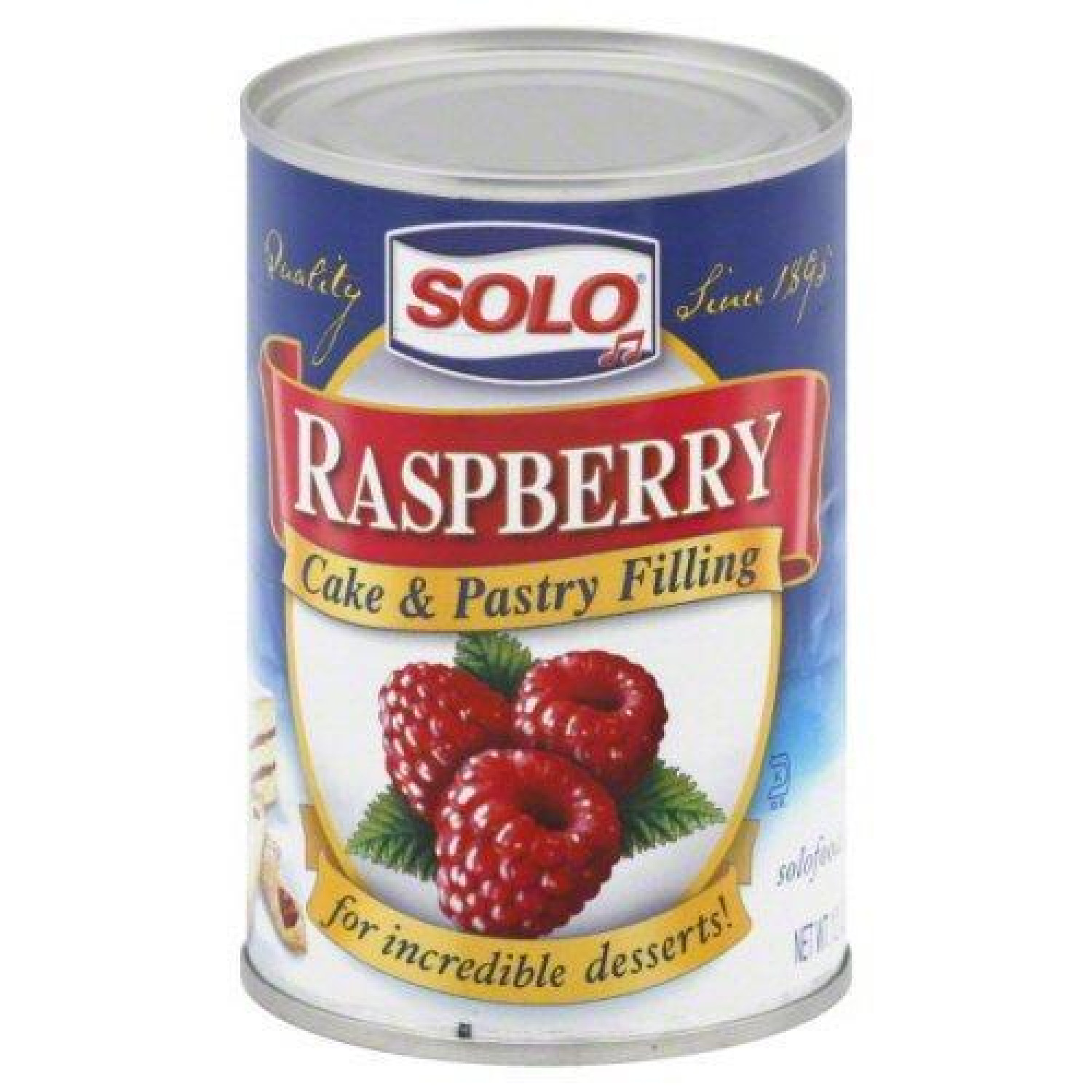 SOLO, FILLING RASPBERRY, 12 OZ, (Pack of 6)