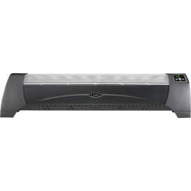 Silent Low-Profile Room Heater with Digital Display - Graphite