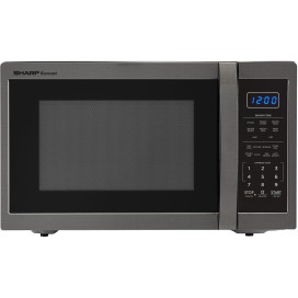 1.4 CF Countertop Microwave, 1100W - Black Stainless