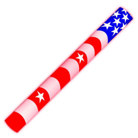 7 Color Foam Cheer Stick USA Flag 4th of July