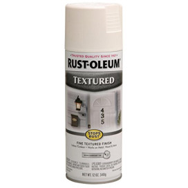 1122035 SPRYPAINT TEXT WHITE12OZ Rust-Oleum Stops Rust Satin White Spray Paint 12 oz (Pack of 6)