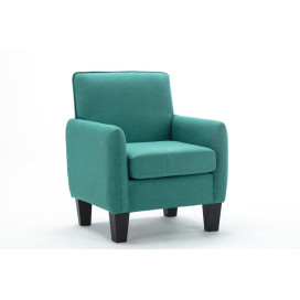 Alyssa Green Linen Accent Armchair