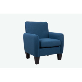 Alyssa Blue Linen Accent Armchair