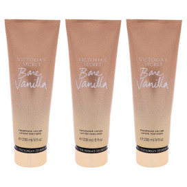 Bare Vanilla Fragrance Lotion by Victorias Secret for Women - 8 oz Body Lotion - Pack of 3
