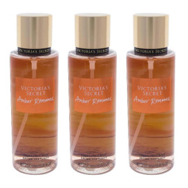 Amber Romance by Victorias Secret for Women - 8.4 oz Fragrance Mist - Pack of 3