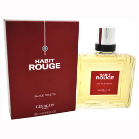 Habit Rouge by Guerlain for Men - 6.8 oz EDT Splash