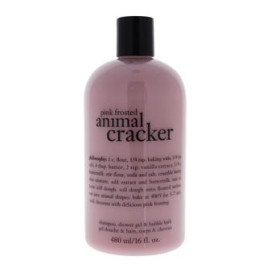 Pink Frosted Animal Cracker Shampoo Bath & Shower Gel by Philosophy for Unisex - 16 oz Cleanser