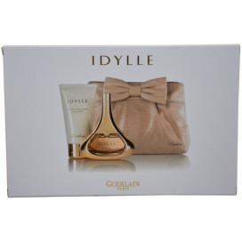 Idylle by Guerlain for Women - 3 Pc Gift Set 1.7oz EDP Spray, 2.5oz Body Lotion, Bag