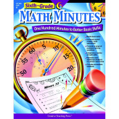 Creative Teaching Pres Math Minutes Book, Grade 6