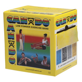 CanDo Exercise Band, Extra Light Band, 50 Yards, Yellow