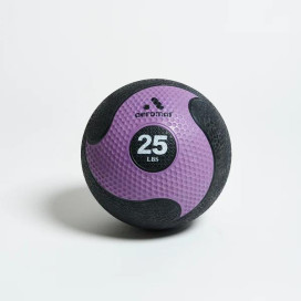 Deluxe Medicine Ball - 25 LB Black / Purple - 10.8 in diameter