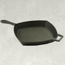 Bayou Classic 12-in Square Cast Iron Skillet