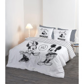 Disney Mickey And Minnie Hi 4-Piece Cotton Bedding Set - Queen Size