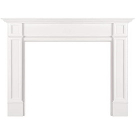 The Marshall 56 inch Fireplace Mantel MDF White Pain