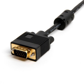 SVGA (Super VGA) Male/Male Monitor Cable w/Ferrites 6 Feet