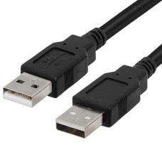 USB 2.0 A Male To A Male High-Speed 480 Mbps Cable - 3 Feet Black