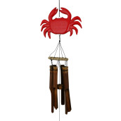 Red Crab Bamboo Wind Chime
