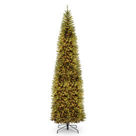10' Kingswood Fir Pencil Tree with 600 Clear Lights