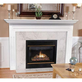 The Newport 48 Fireplace Mantel MDF White Paint
