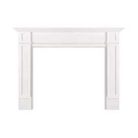 The Marshall 48 inch Fireplace Mantel MDF White Pain