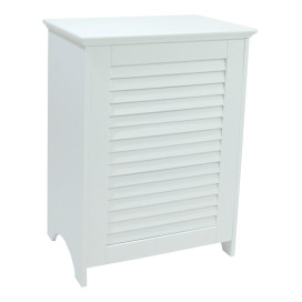 Contemporary Country Louvered Hamper