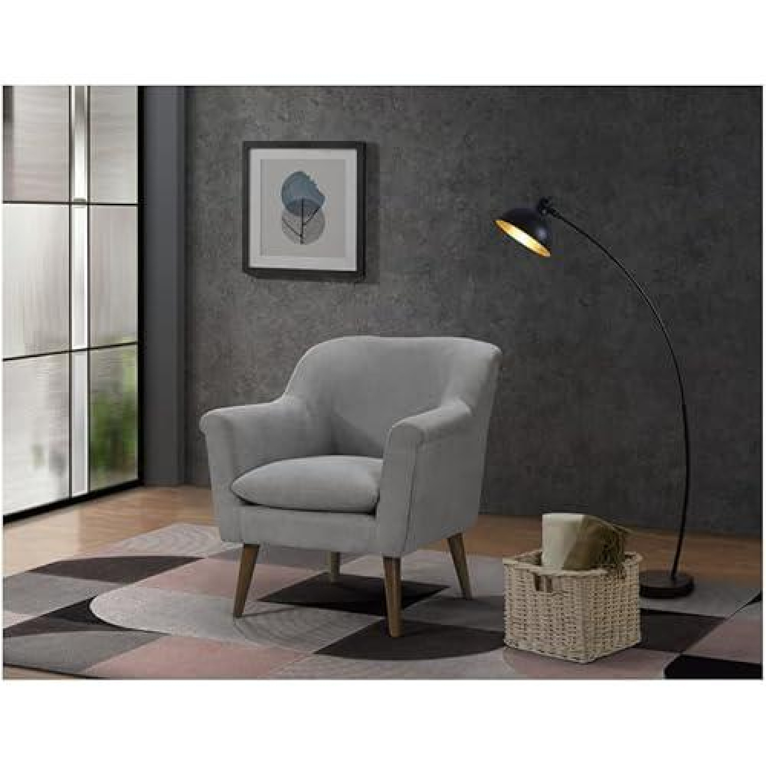 Lilola Home Shelby Chair, Steel Gray