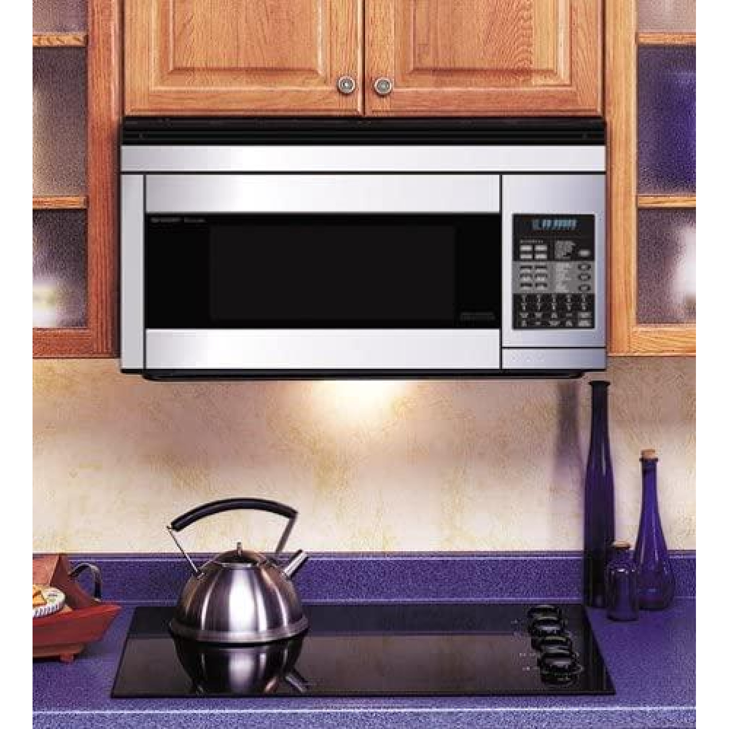 1.1 CF Carousel Over-the-Range Microwave, Convection, 850W - Stainless