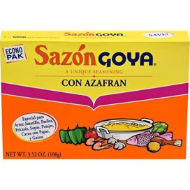 GOYA, SAZON AZAFRAN 20CT, 3.52 OZ, (Pack of 18)