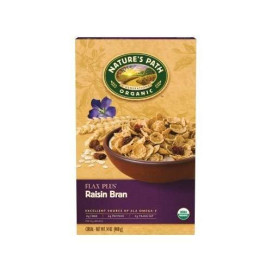 NATURES PATH, CEREAL FLK FLAX PLUS RSN, 14 OZ, (Pack of 12)